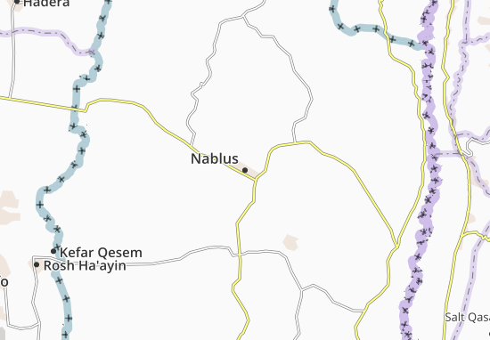 Karte Stadtplan Nablus