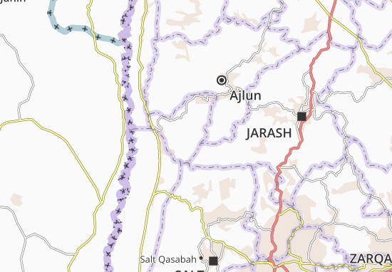 Karte Stadtplan Kufranjah