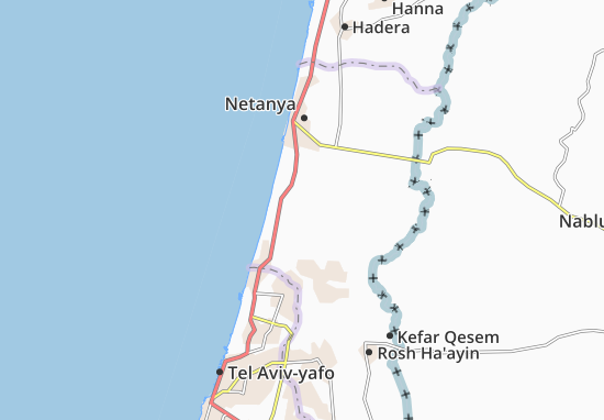 Karte Stadtplan Tel Yizhaq