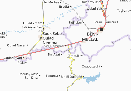 Kaart Plattegrond Sidi Hammadi