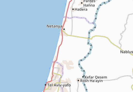 Mapa Even Yehuda
