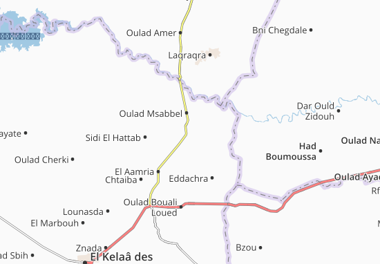 Karte Stadtplan Sidi Moussa