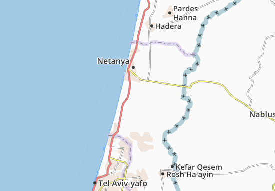 Karte Stadtplan Hadassim