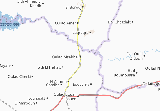 Karte Stadtplan Oulad Msabbel