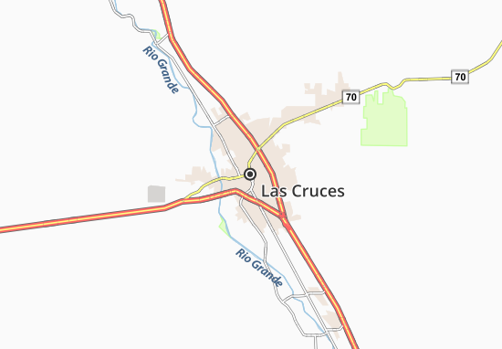 Kaart Plattegrond Las Cruces