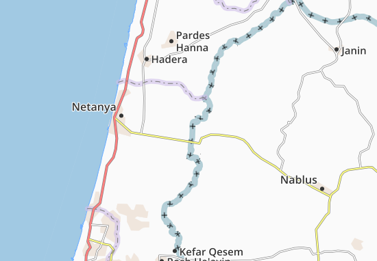 Karte Stadtplan Yad Hanna