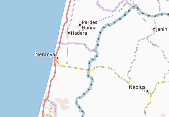 Karte Stadtplan Gan Yoshiyya