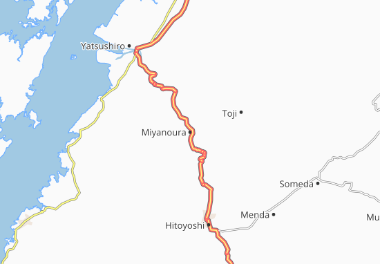 Karte Stadtplan Miyanoura