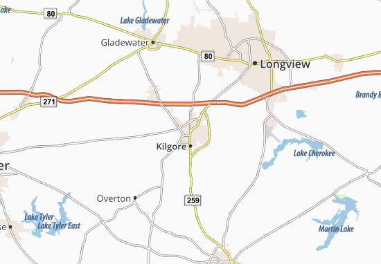 Mapa Kilgore