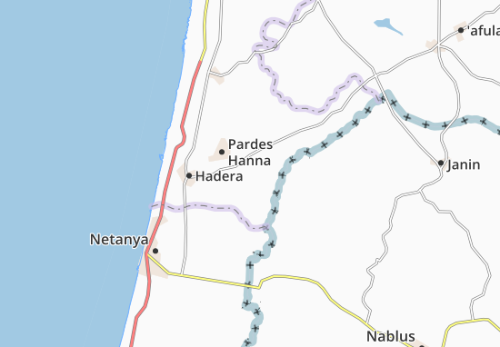 Karte Stadtplan Sha’Ar Menashe