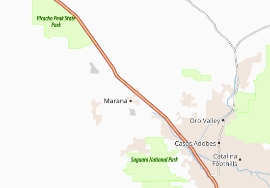 Karte Stadtplan Marana