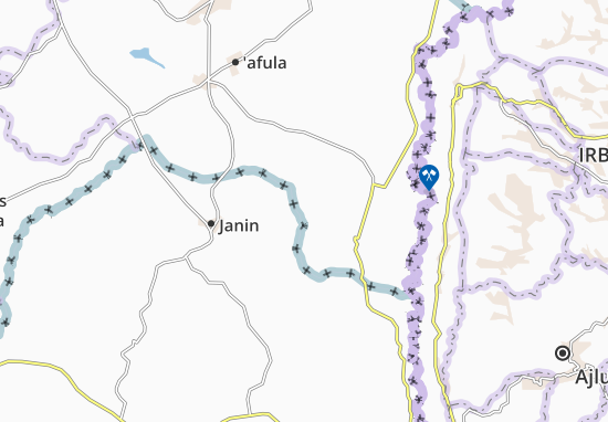 Karte Stadtplan Ma’Ale Gilboa’