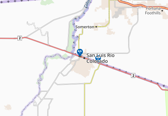 Mapa San Luis Río Colorado