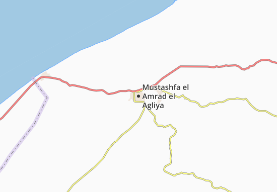 Mapa Mustashfa el Amrad el Agliya