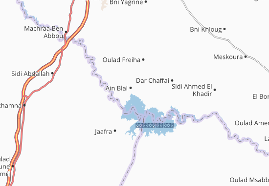 Mapa Ain Blal
