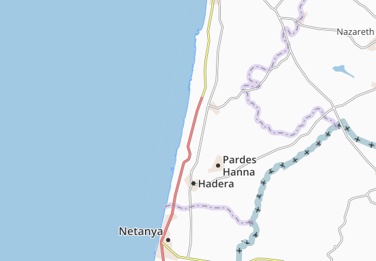 Karte Stadtplan Jisr Ez Zarqa