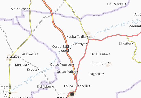 Kaart Plattegrond Oulad Said L&#x27;oued