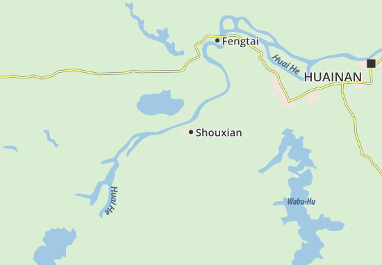 Kaart Plattegrond Shouxian