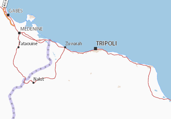 Karte Stadtplan Az Zawiyah