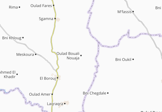 Mapa Oulad Bouali Nouaja
