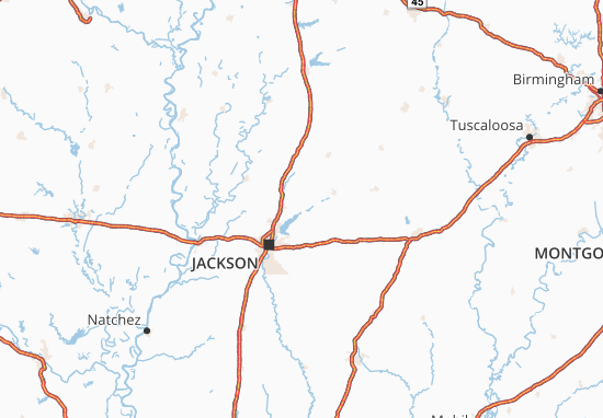 Karte Stadtplan Mississippi