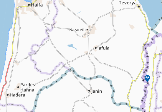 Karte Stadtplan Mesheq Hapo’Alot