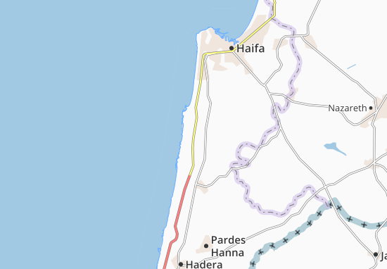 Karte Stadtplan Geva’ Karmel