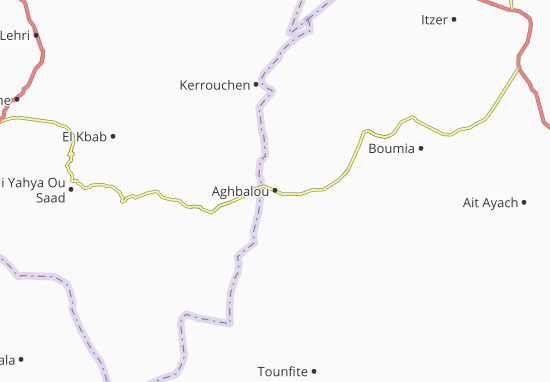 Mapa Aghbalou