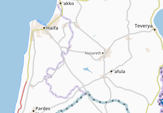 Karte Stadtplan Nahalal