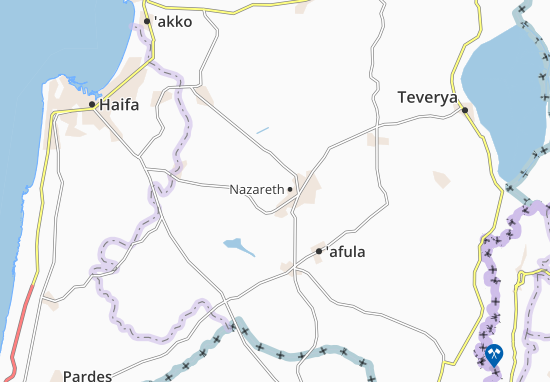 Karte Stadtplan Kefar Hahoresh
