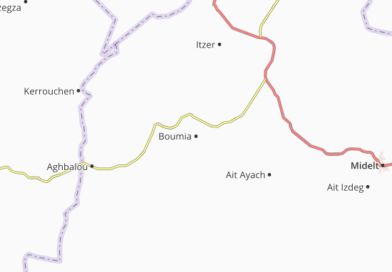 Mapa Boumia