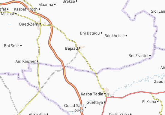 Mapa Oulad Gouaouch