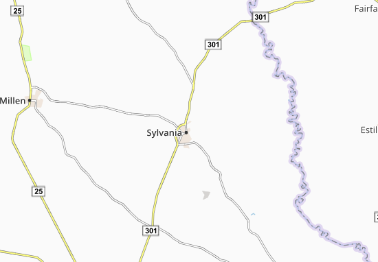 Mapa Sylvania