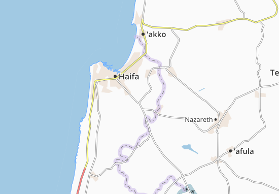 Karte Stadtplan Kefar Hasidim Bet