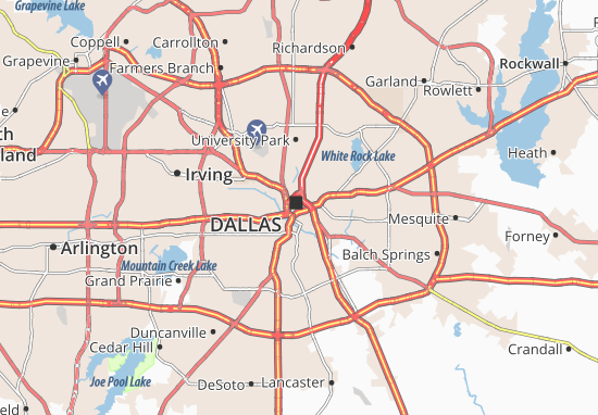 Mapa Dallas