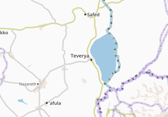 Karte Stadtplan Kefar Hittim