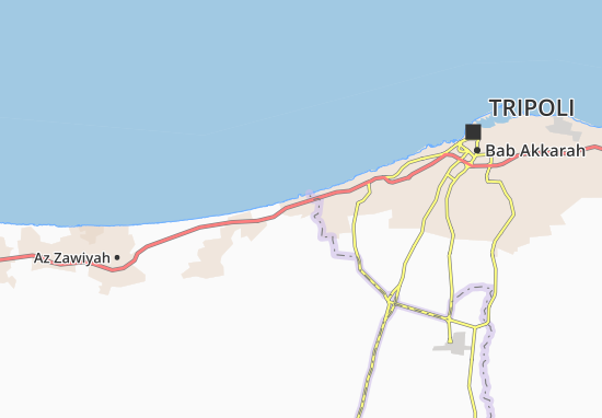 Karte Stadtplan Sidi Ali Rakid esh Hishana