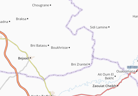 Kaart Plattegrond Boukhrisse