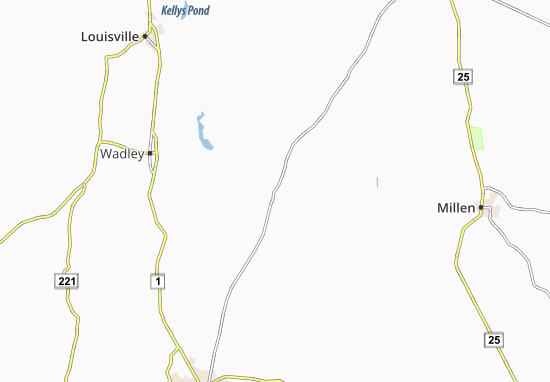 Mapa Midville