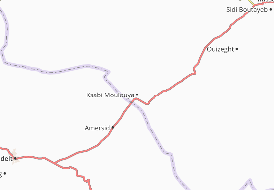Mapa Ksabi Moulouya