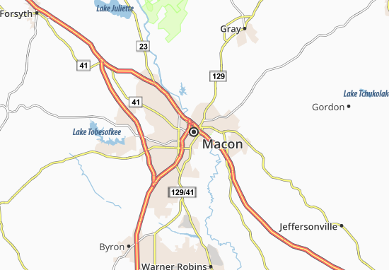 Karte Stadtplan Macon