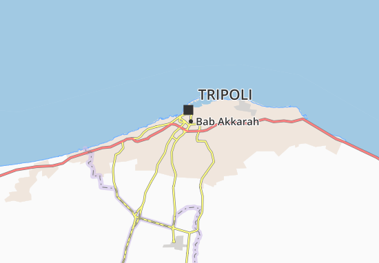 Kaart Plattegrond Qaryat al Baladiyah