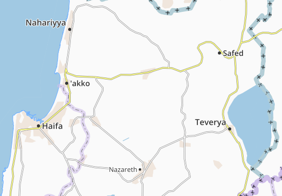 Mapa Sakhnin