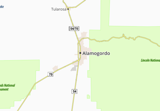 Mapa Alamogordo