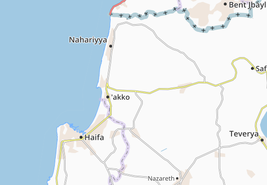 Karte Stadtplan Ahihud
