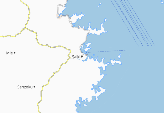 Karte Stadtplan Saiki