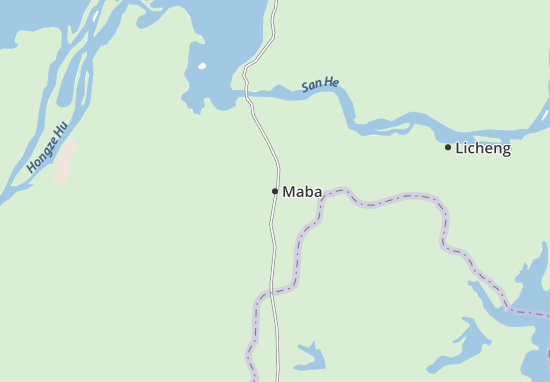 Karte Stadtplan Maba
