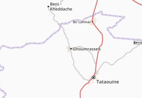 Mapa Ghoumrassen