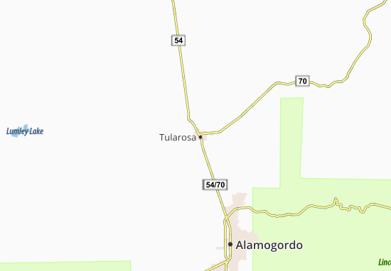 Mapa Tularosa