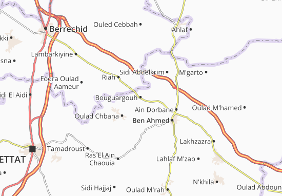 Mapa Bouguargouh